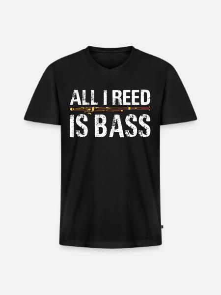 Fagott Fagottist - Männer Premium Bio T-Shirt mit V-Ausschnitt - Schwarz
