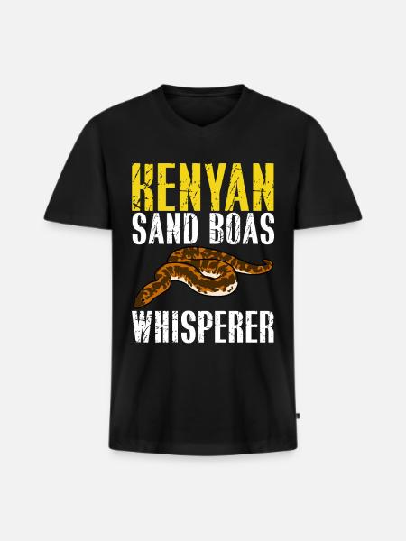 Snake owners - Men's Premium Organic T-shirt with V-neck - black