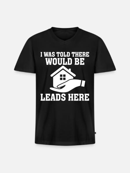 Lustiger Versicherungsmakler - Männer Premium Bio T-Shirt mit V-Ausschnitt - Schwarz