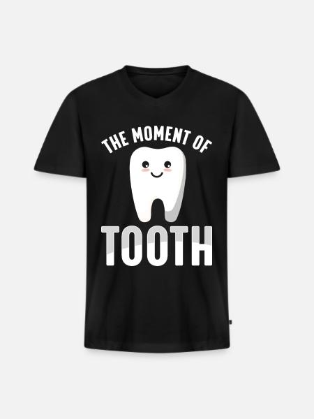 Funny Dental Lab Technician Dentist - Men's Premium Organic T-shirt with V-neck - black
