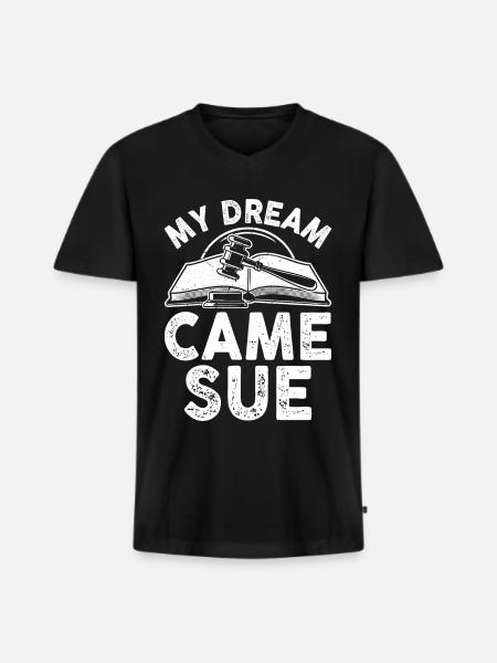 Funny Law Student Law School Future Juris - Men's Premium Organic T-shirt with V-neck - black