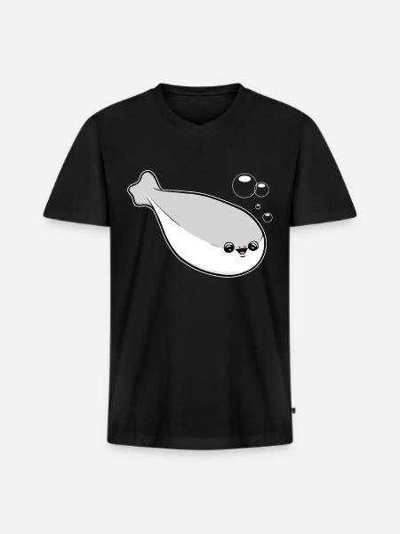 Sacabambaspis Fish Meme - Men's Premium Organic T-shirt with V-neck - black