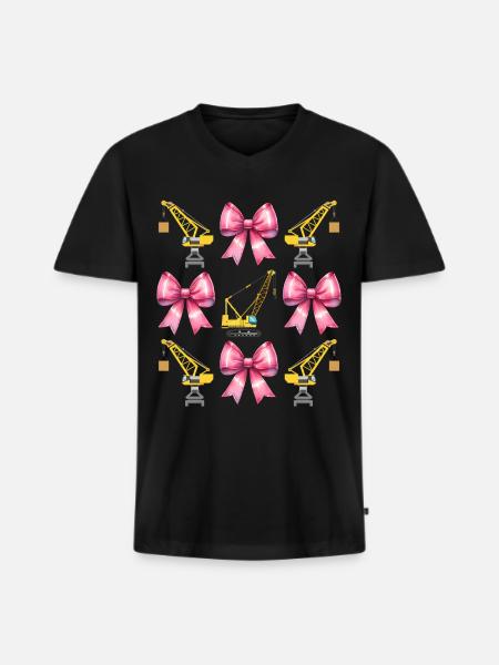 Coquette Bogenkranführer Kranführer - Männer Premium Bio T-Shirt mit V-Ausschnitt - Schwarz