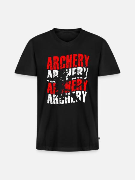 Archery archery for archery - Men's Premium Organic T-shirt with V-neck - black