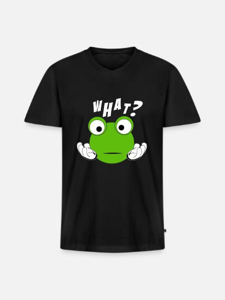 confusion confusion cadeau - T-shirt encolure en V Premium bio Homme - noir