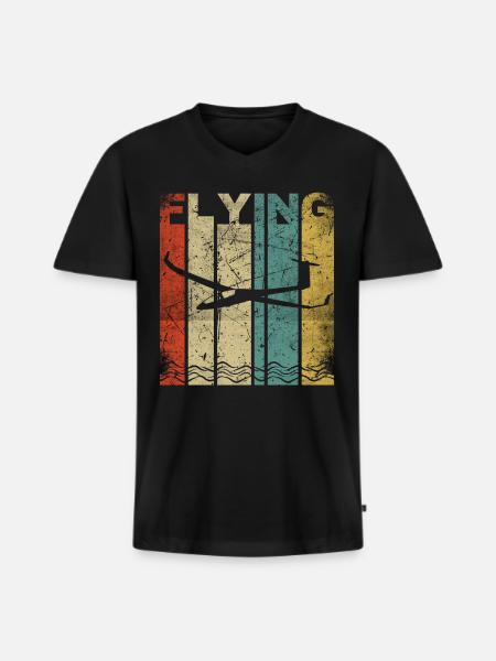 Gliding | Glider glider gift - Men's Premium Organic T-shirt with V-neck - black