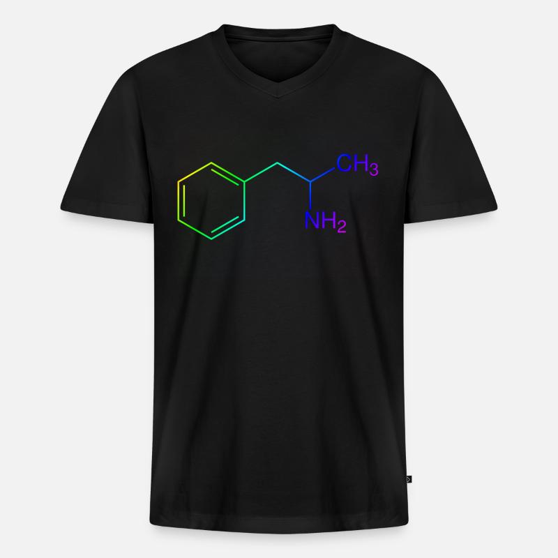Speed Amphetamin Pepp - Männer Premium Bio T-Shirt mit V-Ausschnitt - Schwarz