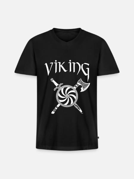Vikings Viking - Men's Premium Organic T-shirt with V-neck - black