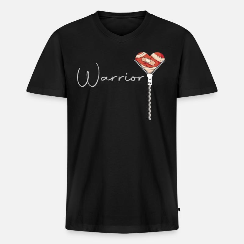Erholung Der Herzoperation. - Männer Premium Bio T-Shirt mit V-Ausschnitt - Schwarz