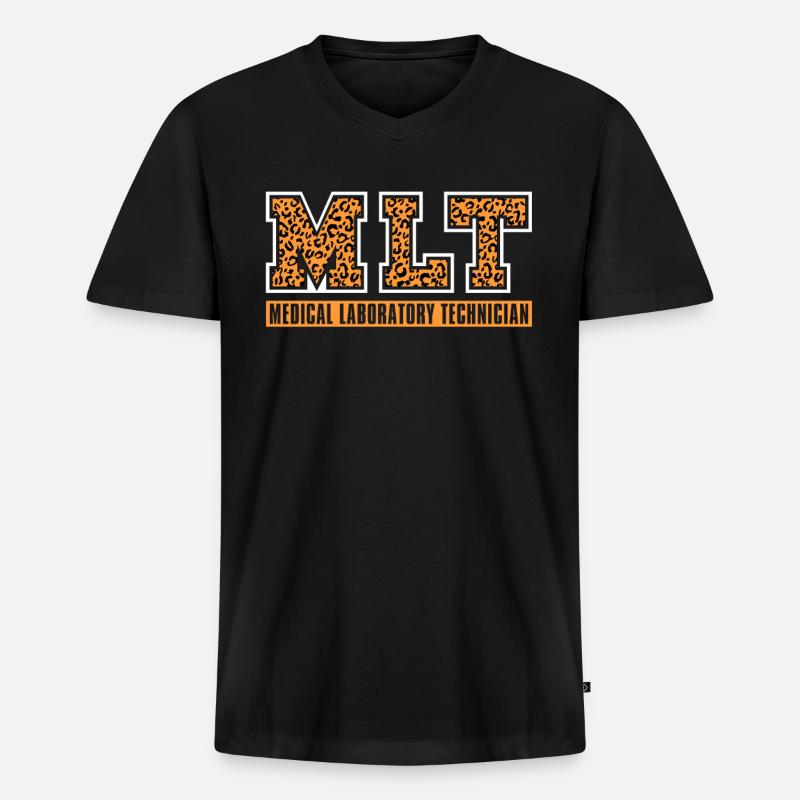 Labortechniker Beruf Wissenschaft Geschenk - Männer Premium Bio T-Shirt mit V-Ausschnitt - Schwarz