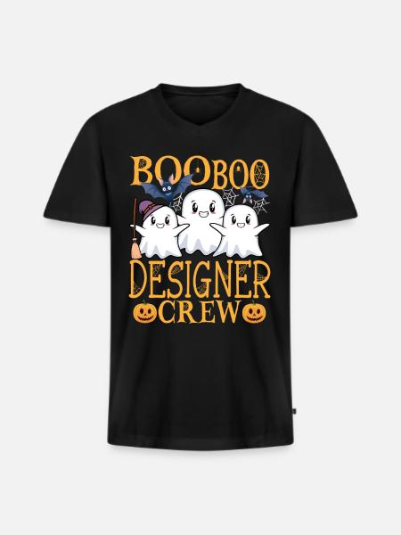Designer uu Funny Designer - Men's Premium Organic T-shirt with V-neck - black