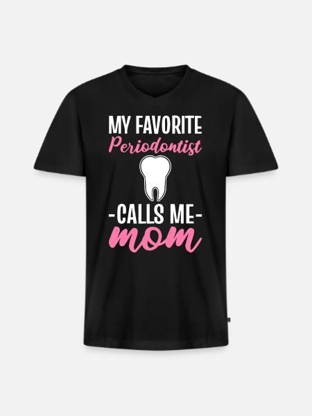 tandlæge, tandlæge, læge, tandlæge, tandlæge - Premium økologisk T-shirt med V-hals til mænd - sort