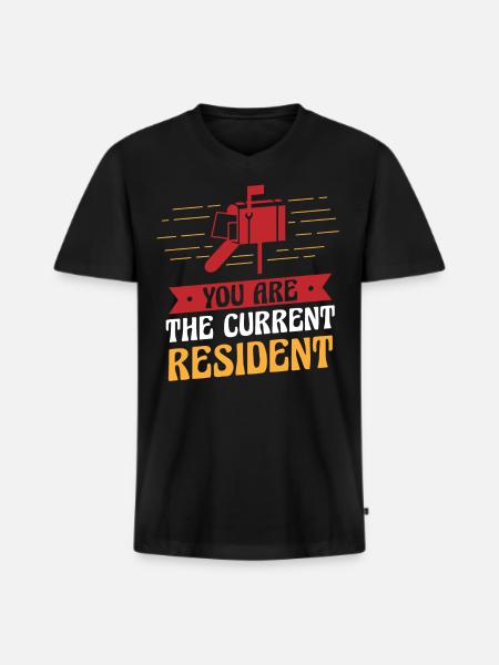 Postier, postier, facteur - T-shirt encolure en V Premium bio Homme - noir