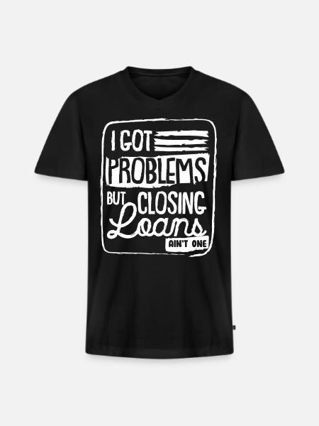 Kreditsachbearbeiter, Hypothekendarlehen - Männer Premium Bio T-Shirt mit V-Ausschnitt - Schwarz