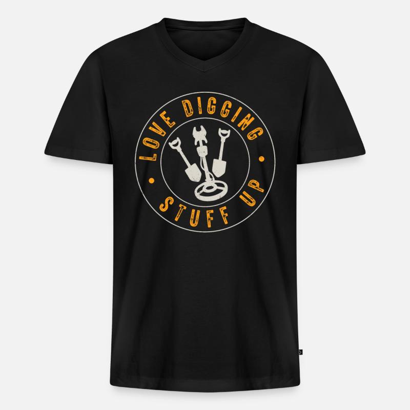 Medizinischer Kodierer Medizinischer Programmierer - Männer Premium Bio T-Shirt mit V-Ausschnitt - Schwarz