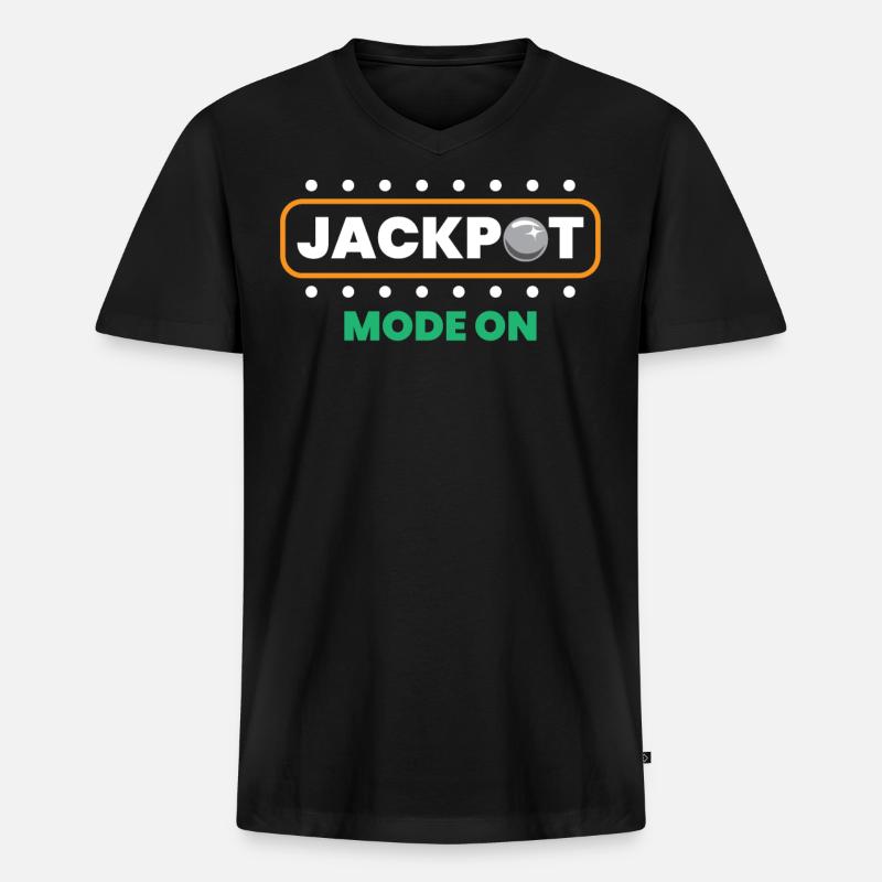 Flipperspieler - Männer Premium Bio T-Shirt mit V-Ausschnitt - Schwarz