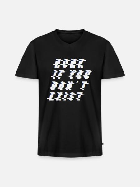 Existentialism philosophy - Men's Premium Organic T-shirt with V-neck - black