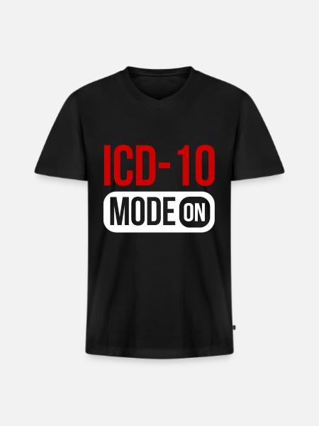 Medical Coder Profession Medical - Men's Premium Organic T-shirt with V-neck - black