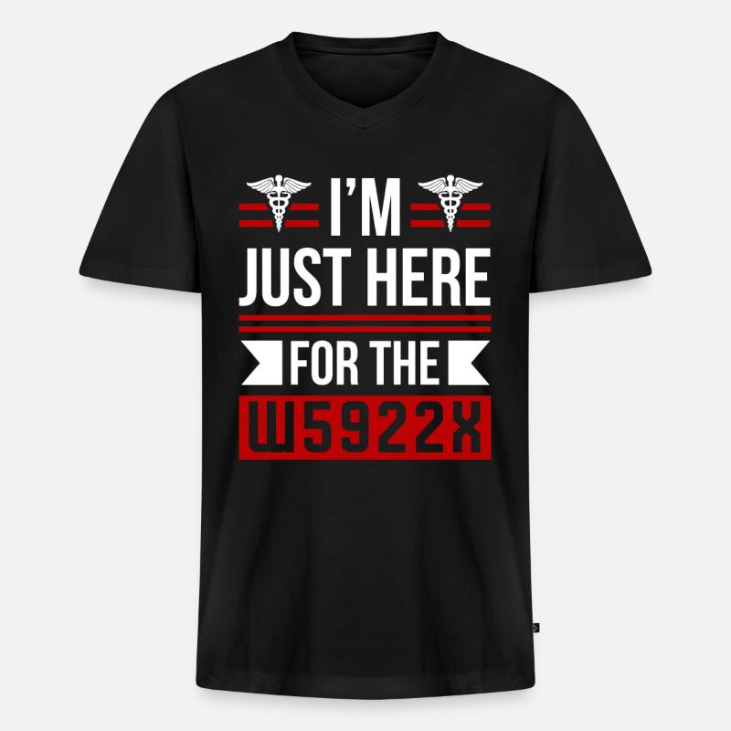 Medizinischer Programmierer, Beruf, Medizinische - Männer Premium Bio T-Shirt mit V-Ausschnitt - Schwarz
