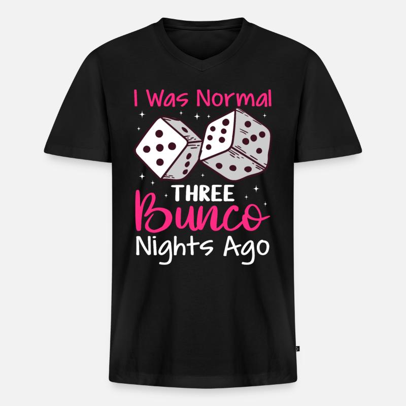 Bunco - Männer Premium Bio T-Shirt mit V-Ausschnitt - Schwarz