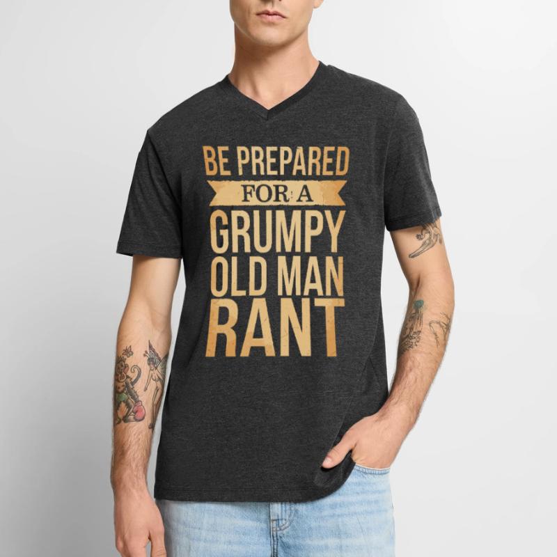 Grumpy Old Man Grumpy Men's Premium Organic T-shirt with V-neck