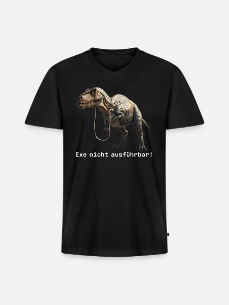 Cybersecurity IT-Sicherheit Computer Techniker - Männer Premium Bio T-Shirt mit V-Ausschnitt - Schwarz