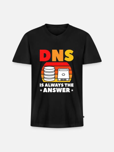 Netzwerkadministrator Systemadministrator Netzwerk - Männer Premium Bio T-Shirt mit V-Ausschnitt - Schwarz