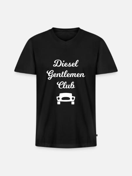 The Diesel Driver Club - Men's Premium Organic T-shirt with V-neck - black