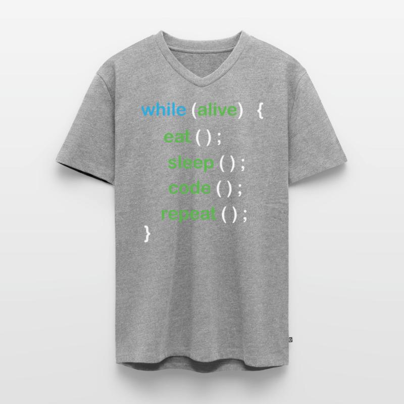Python Coding Software Developer Men's Premium Organic T-shirt with V-neck