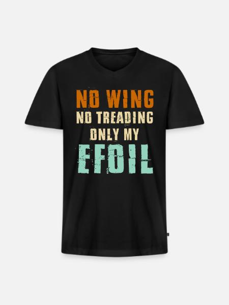 Efoil Electric Surfboard Hydrofoil Wingfoil - Men's Premium Organic T-shirt with V-neck - black