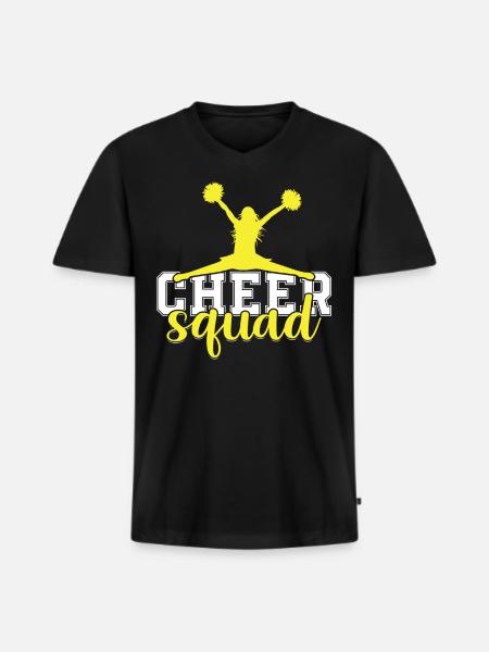 Cheerleading Saying Slogan - Cheer Squad - Men's Premium Organic T-shirt with V-neck - black
