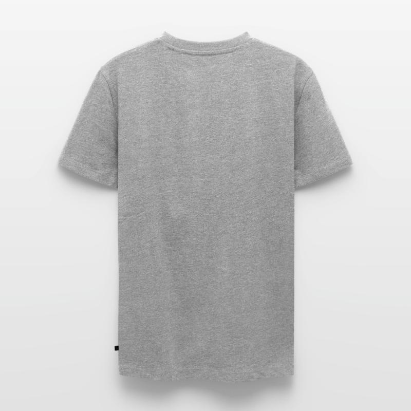 Bart mit Tabelle Bartchart Bartlänge Bartmessen Männer Premium Bio T-Shirt mit V-Ausschnitt