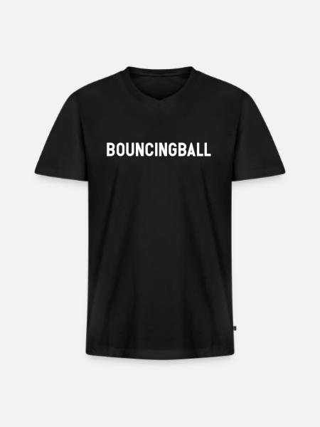ADHD - Bouncing ball - Men's Premium Organic T-shirt with V-neck - black