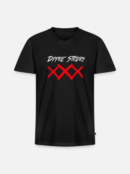 Brave Warriors - Men's Premium Organic T-shirt with V-neck - black