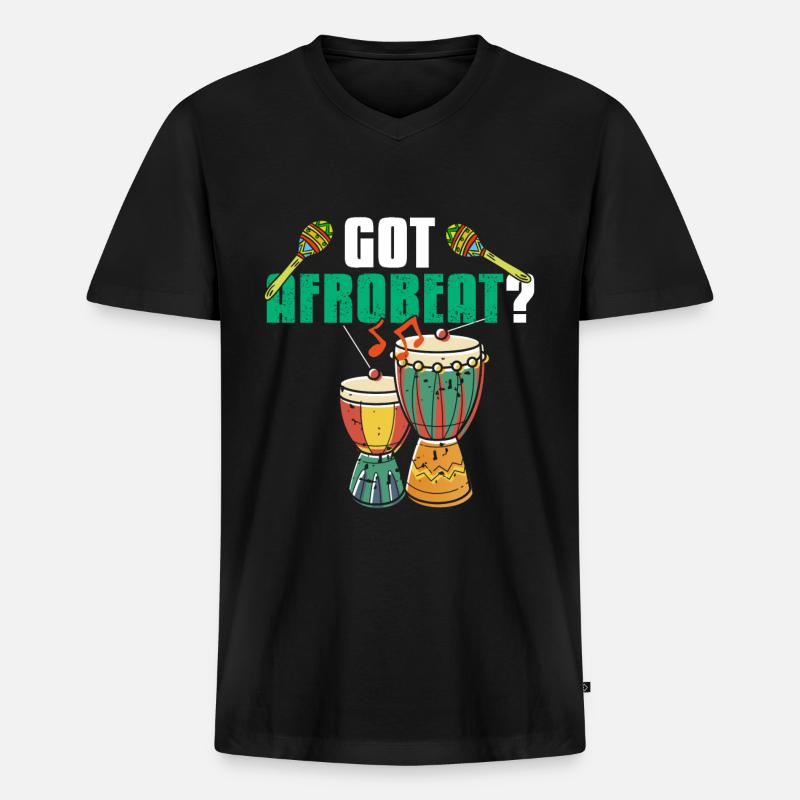 Got Afrobeat? - Männer Premium Bio T-Shirt mit V-Ausschnitt - Schwarz