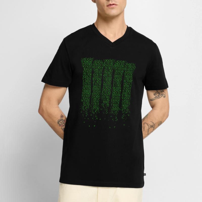 Programm Code Informatiker Ingenieur Geschenk Männer Premium Bio T-Shirt mit V-Ausschnitt