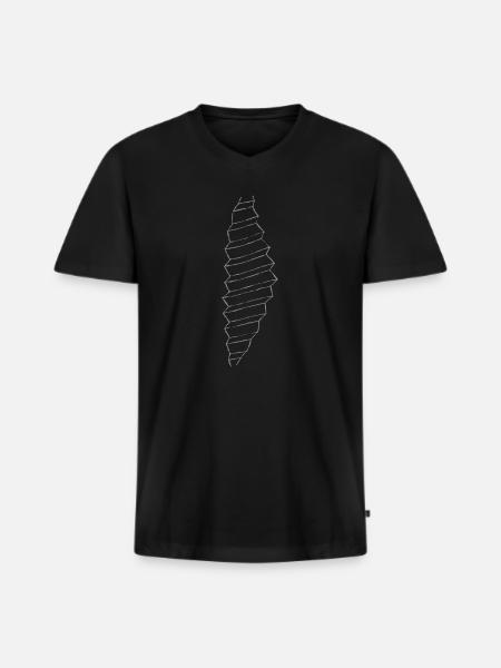 DECISION - Men's Premium Organic T-shirt with V-neck - black