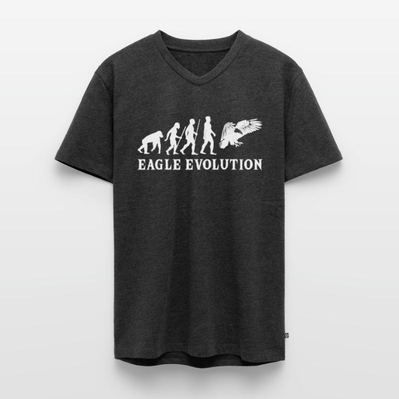 eagle evolution eagle grab bird development bird Men's Premium Organic T-shirt with V-neck