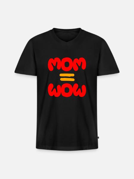 Mother's Day, Mother's Day, Mother's Day, Mother's - Men's Premium Organic T-shirt with V-neck - black