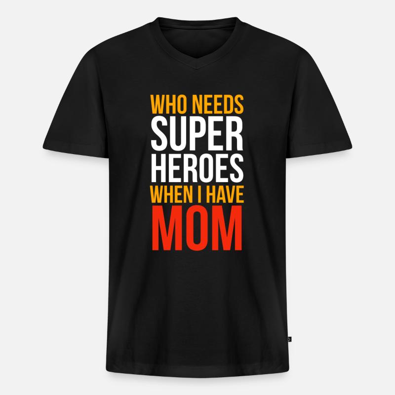 Muttertag Muttertag Muttertag Muttertag muttertag - Männer Premium Bio T-Shirt mit V-Ausschnitt - Schwarz