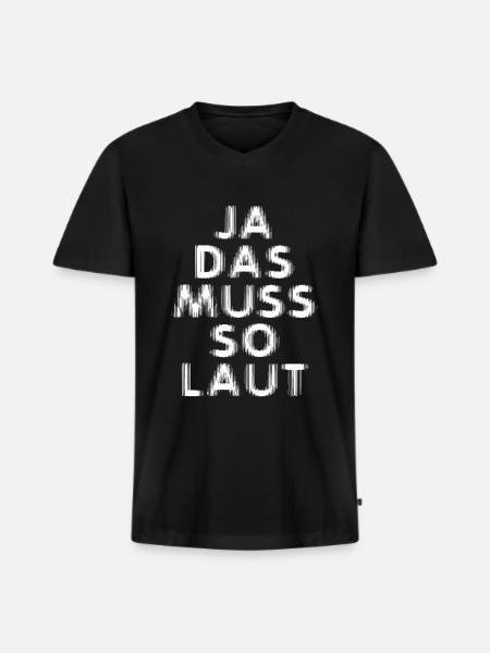 Sound engineer Spruch - Men's Premium Organic T-shirt with V-neck - black
