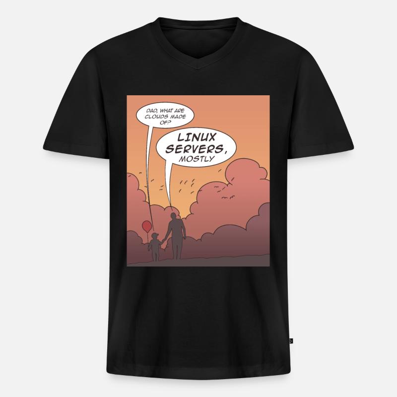 Funny coding programming languages design - Men's Premium Organic T-shirt with V-neck - black