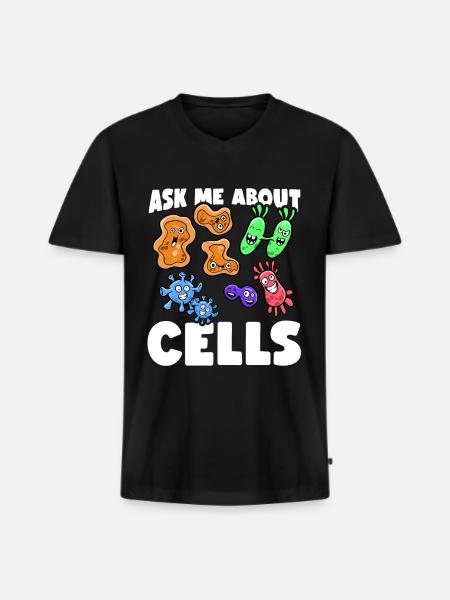 Biology Biologist Scientist - Men's Premium Organic T-shirt with V-neck - black