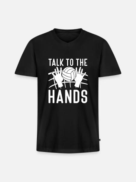 Volleyball Beach Volleyball - Men's Premium Organic T-shirt with V-neck - black