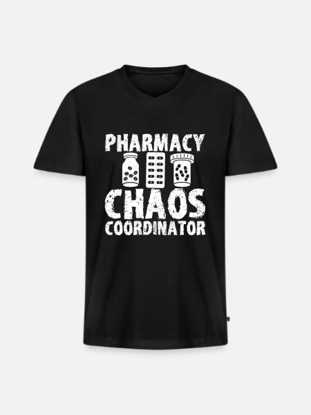 Pharmacist Gift, Pharmacy Pharmacy, Pharmacist - Men's Premium Organic T-shirt with V-neck - black