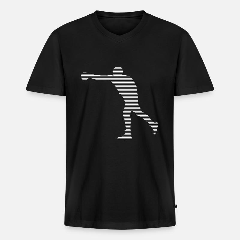 Boxen - Männer Premium Bio T-Shirt mit V-Ausschnitt - Schwarz