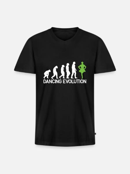 Irish Dance - Men's Premium Organic T-shirt with V-neck - black