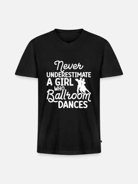 Ballroom - Men's Premium Organic T-shirt with V-neck - black