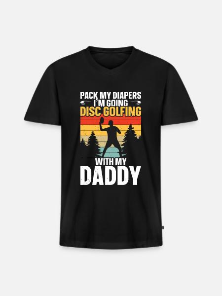 Grandpa Pickleball Paddle - Men's Premium Organic T-shirt with V-neck - black