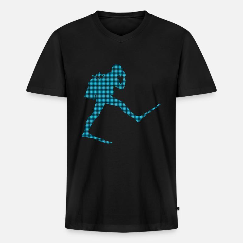 Tauchen - Männer Premium Bio T-Shirt mit V-Ausschnitt - Schwarz